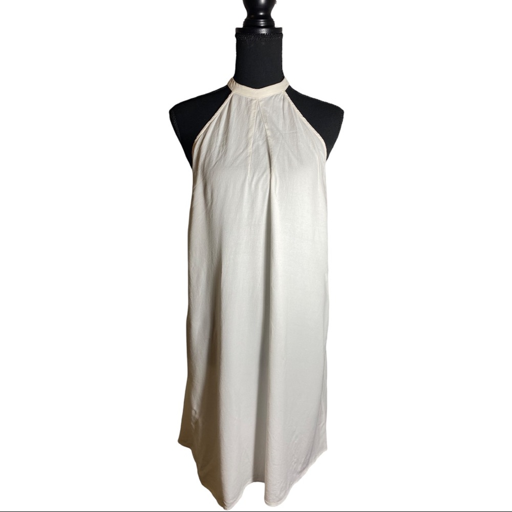 Reformation white halter dress